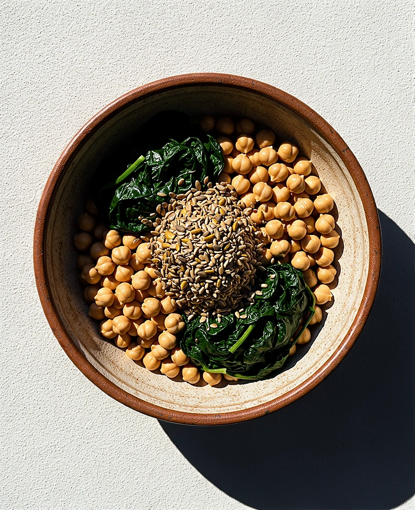 Plato equilibrado de nutrición mediterránea